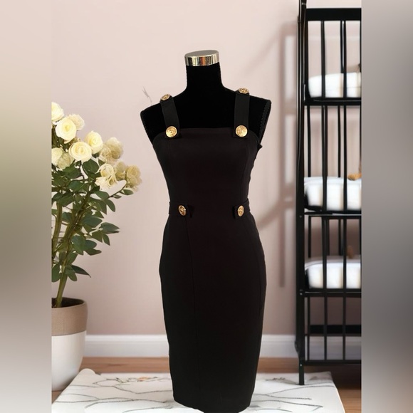 Authentic Versace collaboration with H&M 2011 collection Black Dress sz 6 - Picture 5 of 12